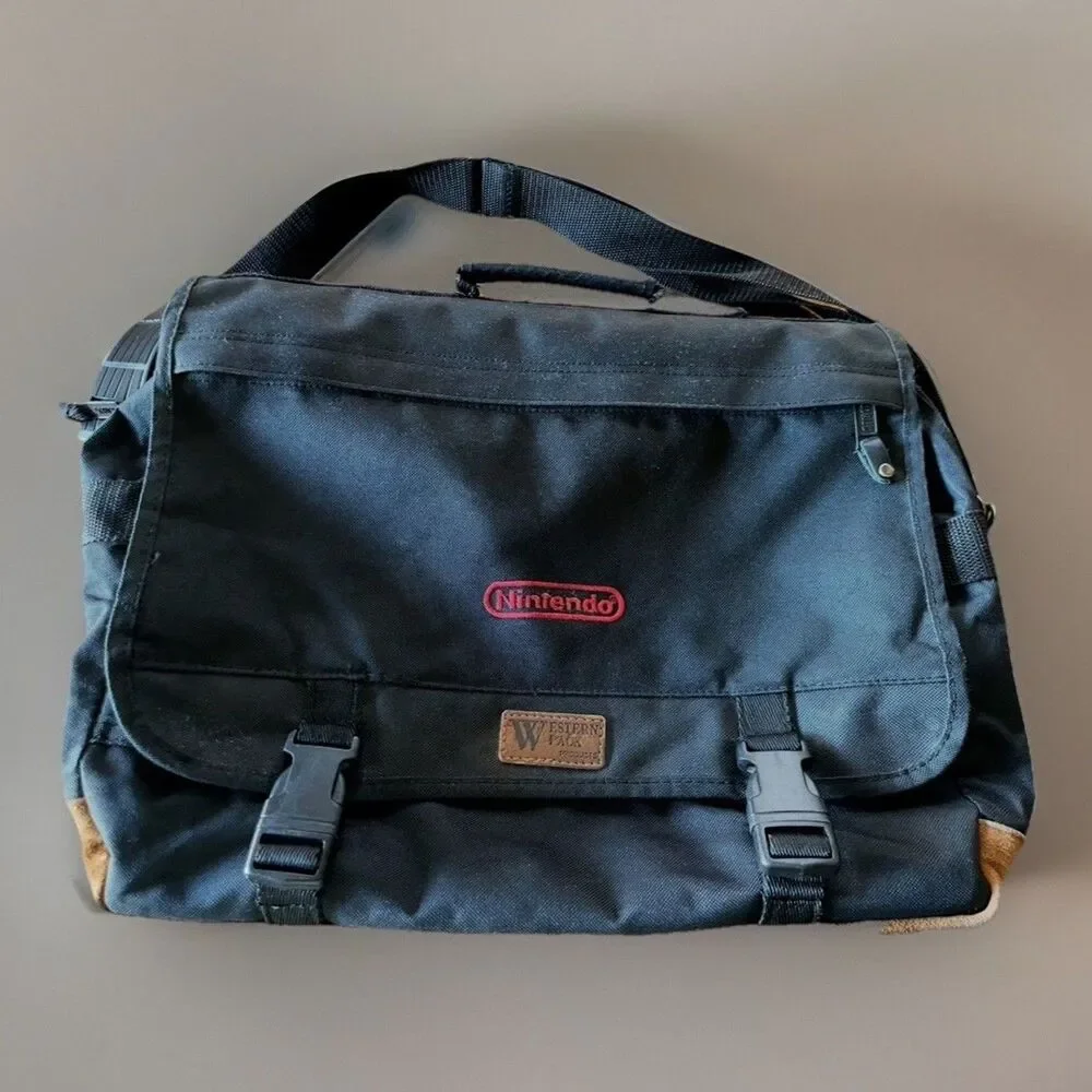Vintage Nintendo Employee Promo Laptop Messenger Bag